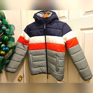 The Children’s Place Youth Boys Colorblock Puffer Jacket Size XL/14